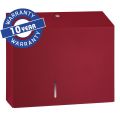 MERIDA STELLA DUO RED LINE toilet paper dispenser with a holder for leftover paper roll, max. roll diameter 20 cm, red